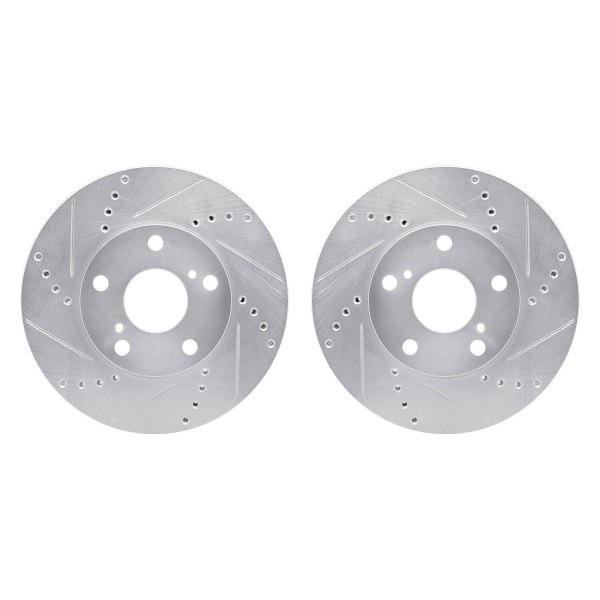 R1 Concepts® - Drilled and Slotted Front Brake Rotor Set