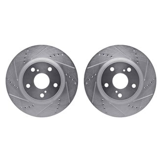 R1 Concepts® - Drilled and Slotted Front Brake Rotor Set