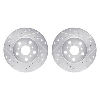 R1 Concepts® - Drilled and Slotted Front Brake Rotor Set