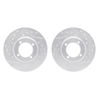 R1 Concepts® - Drilled and Slotted Front Brake Rotor Set