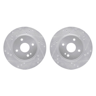 R1 Concepts® - Drilled and Slotted Front Brake Rotor Set