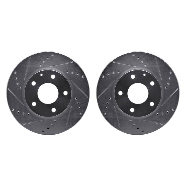 R1 Concepts® - Drilled and Slotted Front Brake Rotor Set