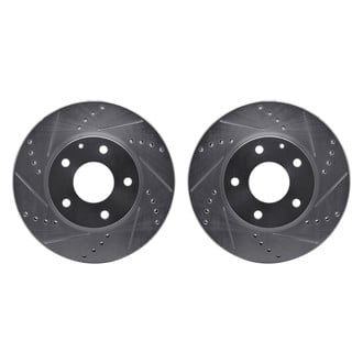 R1 Concepts® - Drilled and Slotted Front Brake Rotor Set