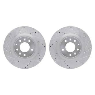 R1 Concepts® - Drilled and Slotted Front Brake Rotor Set
