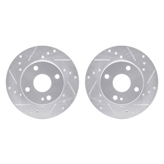 R1 Concepts® - Drilled and Slotted Front Brake Rotor Set