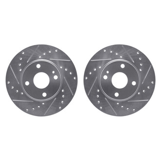 R1 Concepts® - Drilled and Slotted Front Brake Rotor Set