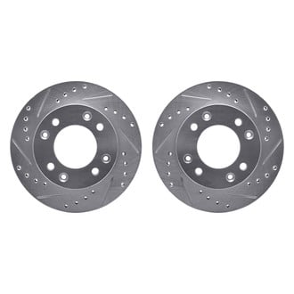 R1 Concepts® - Drilled and Slotted Front Brake Rotor Set