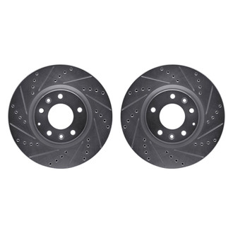 R1 Concepts® - Drilled and Slotted Front Brake Rotor Set
