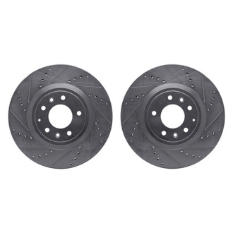 R1 Concepts® - Drilled and Slotted Front Brake Rotor Set