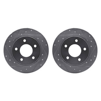 R1 Concepts® - Drilled and Slotted Rear Brake Rotor Set