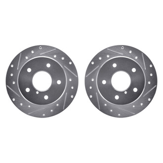 R1 Concepts® - Drilled and Slotted Rear Brake Rotor Set