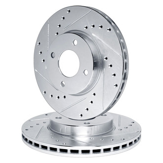 R1 Concepts® - eLINE Series™ Drilled and Slotted Front Brake Rotor Set