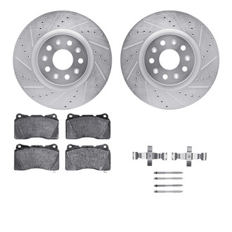 R1 Concepts® - Drilled and Slotted Brake Kit with Performance Sport Pads