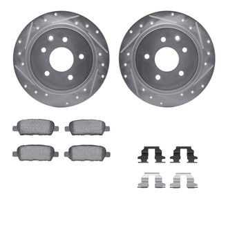 R1 Concepts® - Drilled and Slotted Brake Kit with Performance Sport Pads
