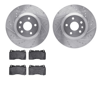 R1 Concepts® - Drilled and Slotted Brake Kit with Performance Sport Pads