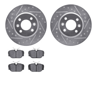 R1 Concepts® - Drilled and Slotted Brake Kit with Performance Sport Pads