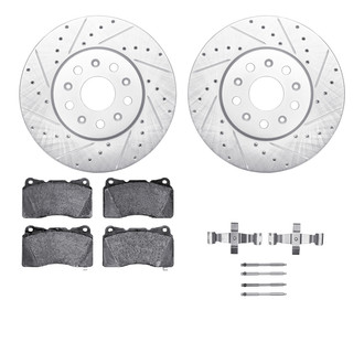 R1 Concepts® - Drilled and Slotted Brake Kit with Euro Ceramic Pads