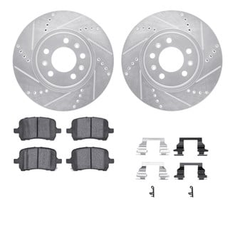 R1 Concepts® - Drilled and Slotted Brake Kit with Euro Ceramic Pads