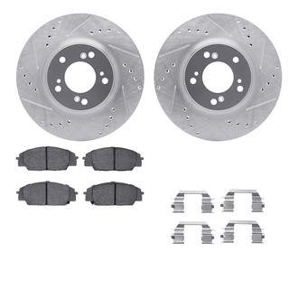 R1 Concepts® - Drilled and Slotted Brake Kit with Euro Ceramic Pads