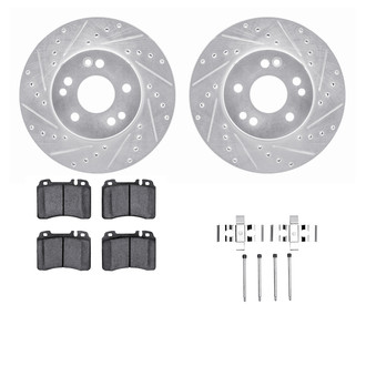 R1 Concepts® - Drilled and Slotted Brake Kit with Euro Ceramic Pads