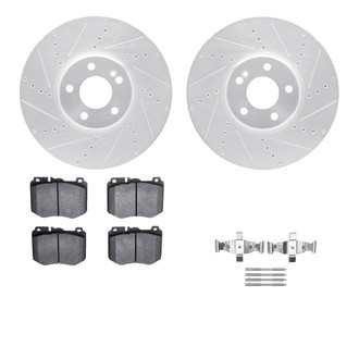 R1 Concepts® - Drilled and Slotted Brake Kit with Euro Ceramic Pads