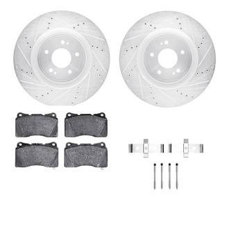 R1 Concepts® - Drilled and Slotted Brake Kit with Euro Ceramic Pads