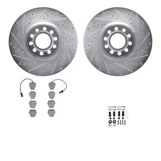 R1 Concepts® - Drilled and Slotted Brake Kit with Euro Ceramic Pads