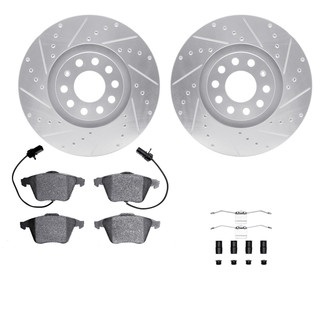 R1 Concepts® - Drilled and Slotted Brake Kit with Euro Ceramic Pads