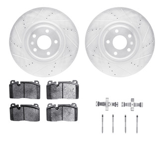 R1 Concepts® - Drilled and Slotted Brake Kit with Euro Ceramic Pads