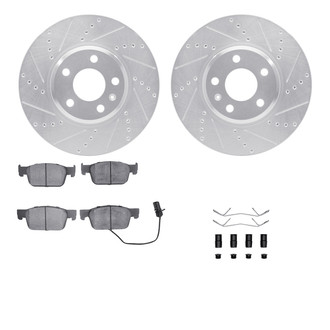 R1 Concepts® - Drilled and Slotted Brake Kit with Euro Ceramic Pads