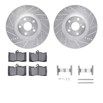 R1 Concepts® - Drilled and Slotted Brake Kit with Euro Ceramic Pads