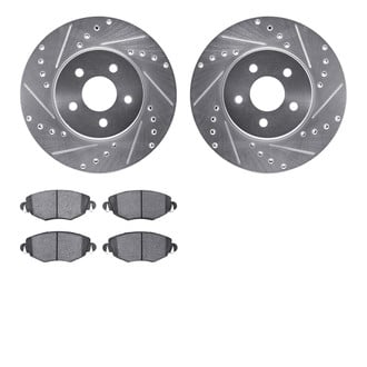 R1 Concepts® - Drilled and Slotted Brake Kit with Euro Ceramic Pads