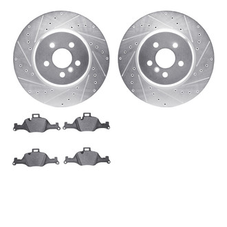 R1 Concepts® - Drilled and Slotted Brake Kit with Euro Ceramic Pads