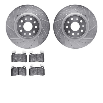 R1 Concepts® - Drilled and Slotted Brake Kit with Euro Ceramic Pads