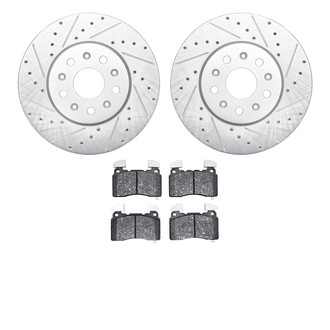 R1 Concepts® - Drilled and Slotted Brake Kit with Euro Ceramic Pads