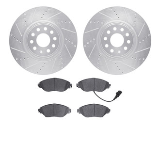 R1 Concepts® - Drilled and Slotted Brake Kit with Euro Ceramic Pads