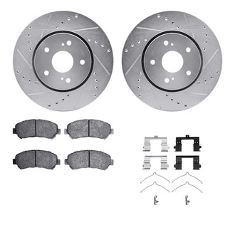 R1 Concepts® - Drilled and Slotted Brake Kit with Optimum OE Pads
