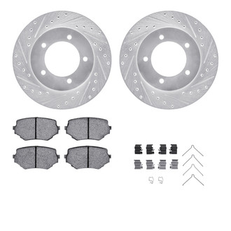 R1 Concepts® - Drilled and Slotted Brake Kit with 5000 OE Pads