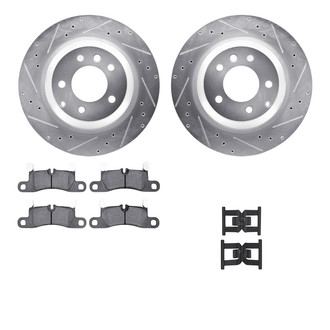 R1 Concepts® - Drilled and Slotted Brake Kit with 5000 OE Pads