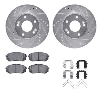 R1 Concepts® - Drilled and Slotted Brake Kit with 5000 OE Pads