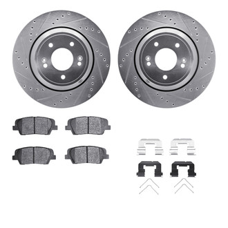 R1 Concepts® - Drilled and Slotted Brake Kit with Optimum OE Pads