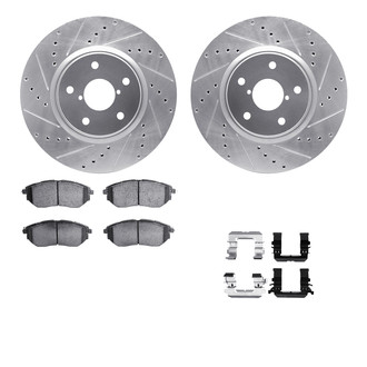 R1 Concepts® - Drilled and Slotted Brake Kit with 5000 OE Pads