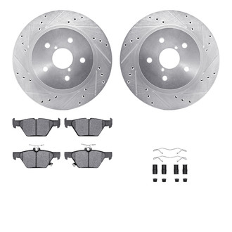 R1 Concepts® - Drilled and Slotted Brake Kit with Optimum OE Pads