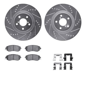 R1 Concepts® - Drilled and Slotted Brake Kit with 5000 OE Pads