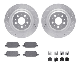R1 Concepts® - Drilled and Slotted Brake Kit with Optimum OE Pads