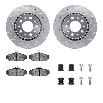 R1 Concepts® - Drilled and Slotted Brake Kit with Optimum OE Pads