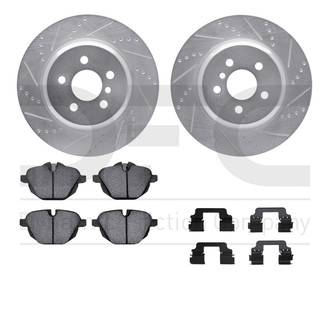 R1 Concepts® - Drilled and Slotted Brake Kit with 5000 OE Pads