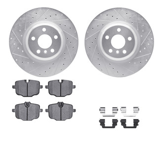 R1 Concepts® - Drilled and Slotted Brake Kit with 5000 OE Pads