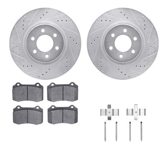 R1 Concepts® - Drilled and Slotted Brake Kit with Optimum OE Pads