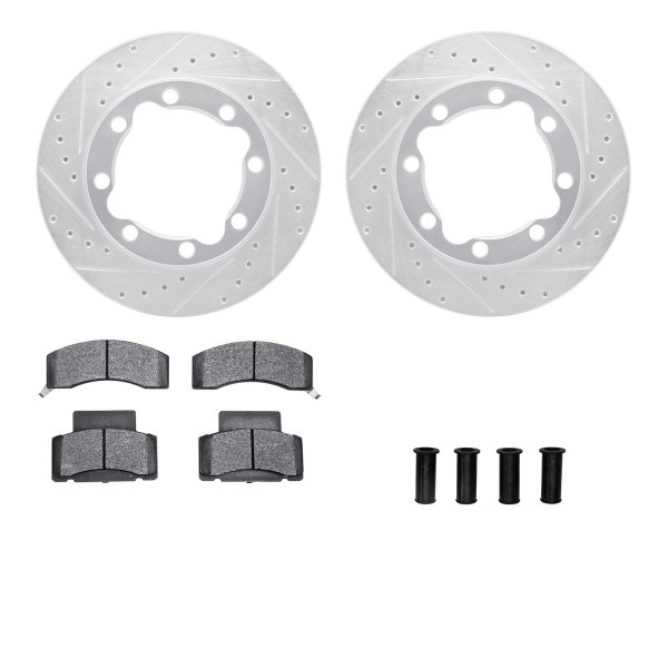  R1 Concepts® - Drilled and Slotted Front Brake Kit with 5000 OE Pads